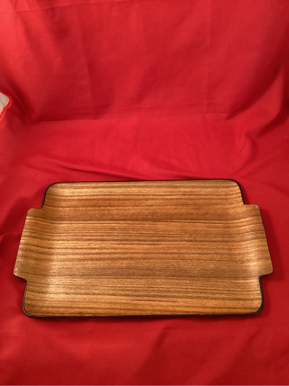 Vintage Small Teak Serving Tray made in Japan some signs of wear